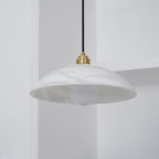 Alabaster Dome Swag Alabaster Pendant Lamp