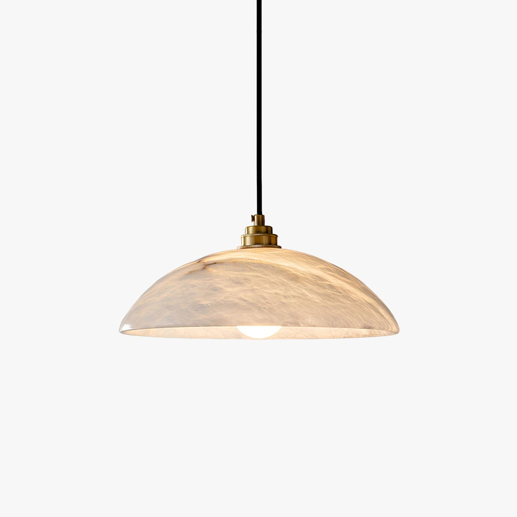 Alabaster Dome Swag Alabaster Pendant Lamp