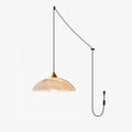 Alabaster Dome Swag Pendant Lamp