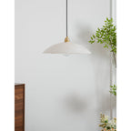 Alabaster Dome Swag Pendant Lamp