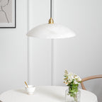 Alabaster Dome Swag Pendant Lamp