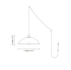 Alabaster Dome Swag Alabaster Pendant Lamp
