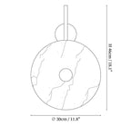 Alabaster Eclipse Wall Light