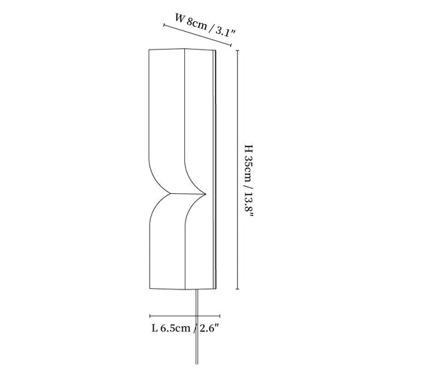 Alabaster Essence Plug-in Wall Sconce