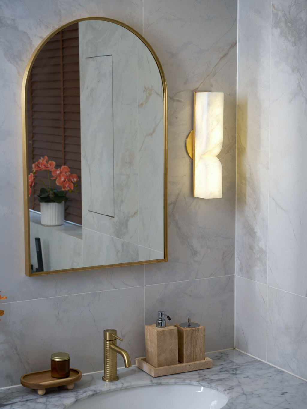 Alabaster Essence Plug - in Wall Sconce