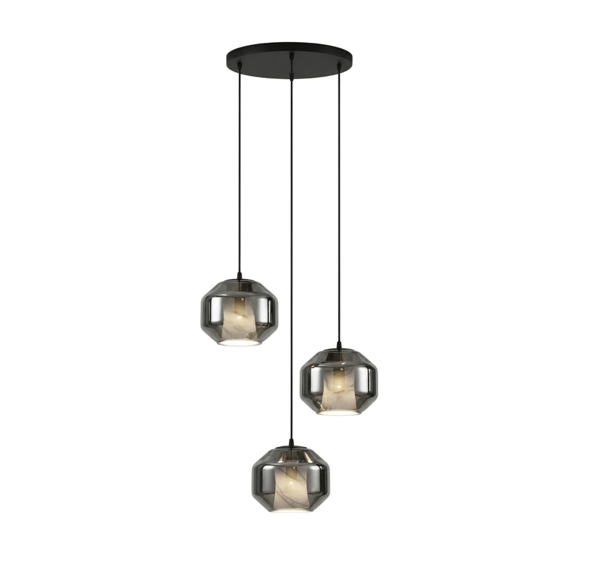Alabaster Glass Cylinder Pendant Light