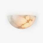 Alabaster Half - Moon Wall Sconce