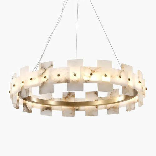 Alabaster Halo Chandelier