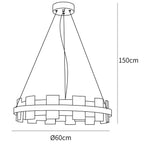 Alabaster Halo Chandelier