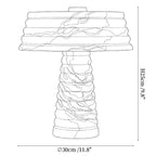 Alabaster Layered Table Lamp