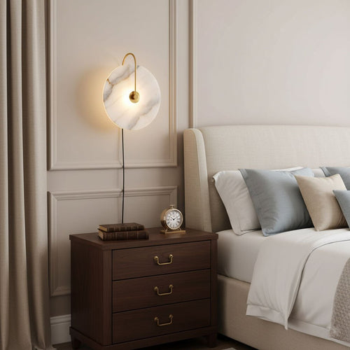Alabaster LED Plug - In Wall Lamp