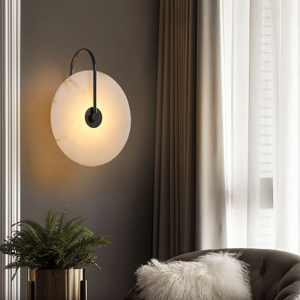 Alabaster LED Plug - In Wall Lamp
