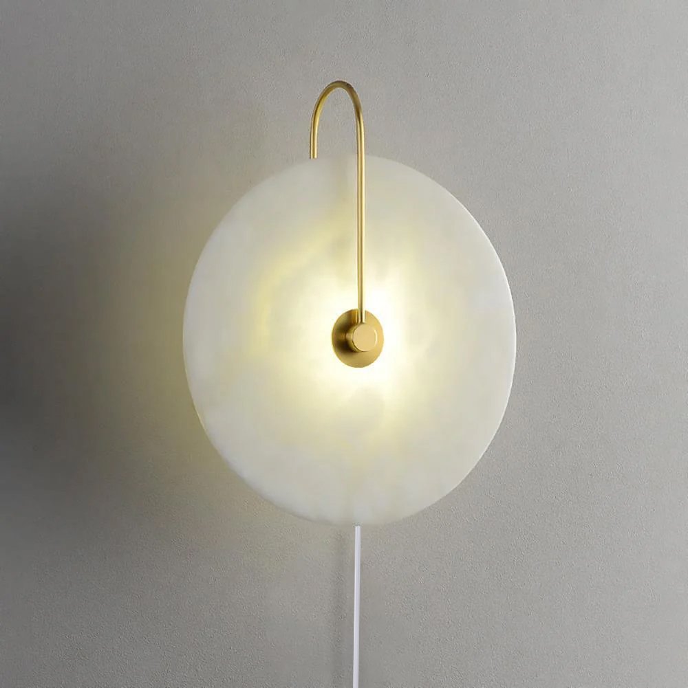 Alabaster LED Plug - In Wall Lamp