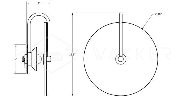 Alabaster LED Plug-In Wall Lamp
