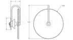 Alabaster LED Plug-In Wall Lamp