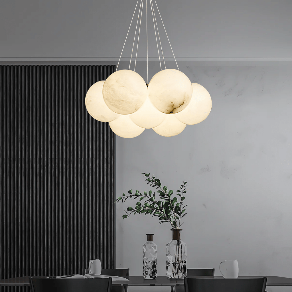 Alabaster Balls Chandelier