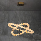 Alabaster Orb Ring Chandelier
