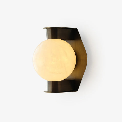 Alabaster Orb Sconce