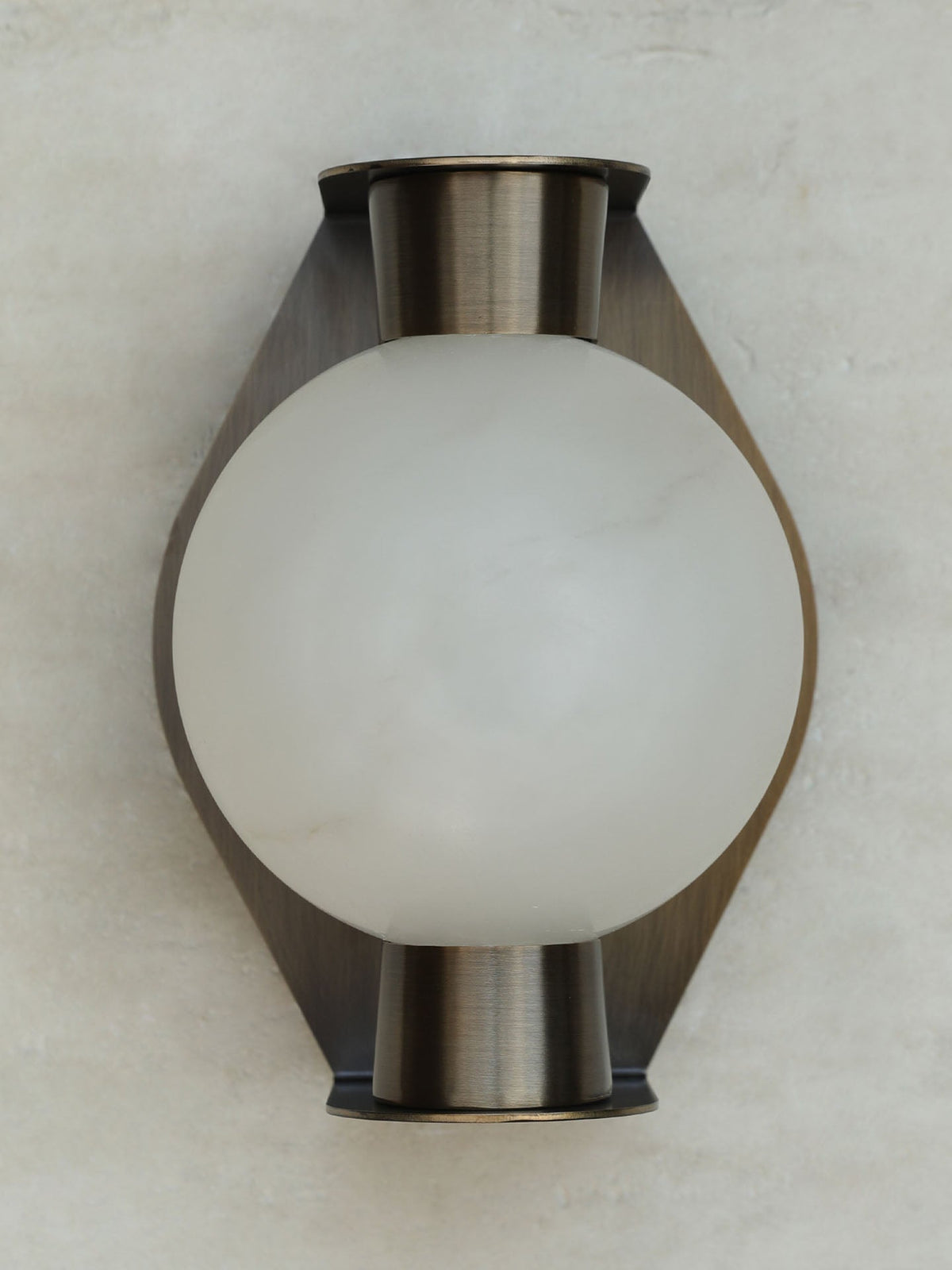 Alabaster Orb Sconce
