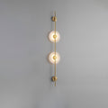 Alabaster Orb Vertical Wall Sconce