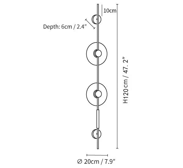 Alabaster Vertical Wall Sconce