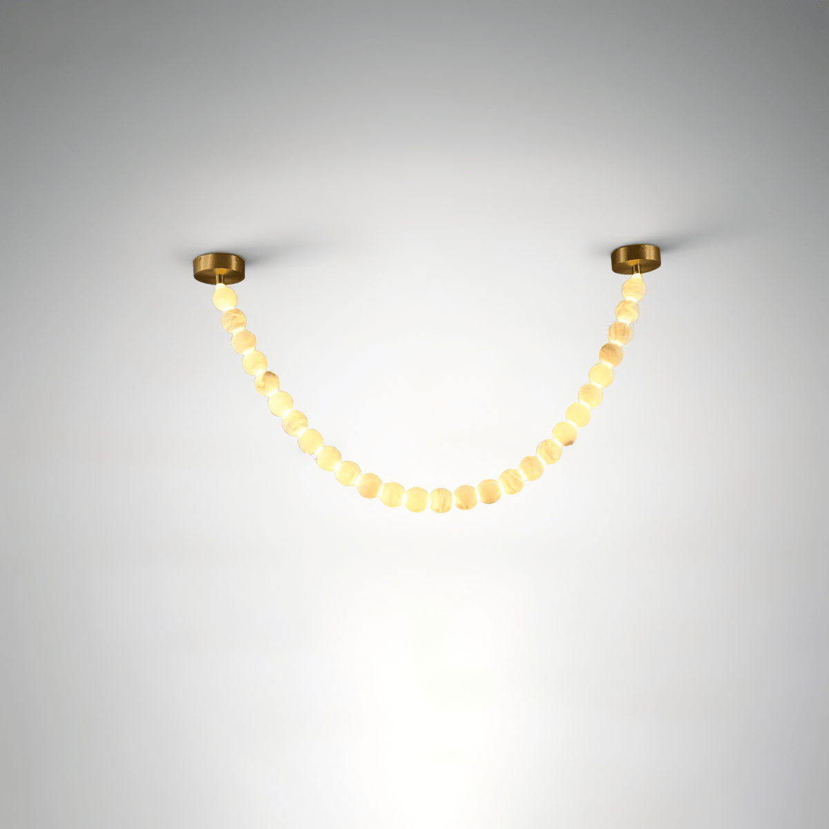 Alabaster Pearl Necklace Chandelier