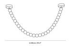 Alabaster Pearl Necklace Chandelier