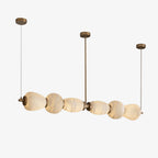 Alabaster Pebble Linear Chandelier