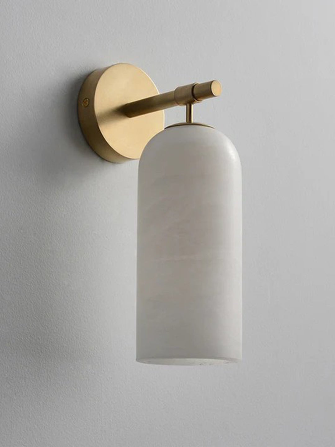 Alabaster Pillar Wall Sconce
