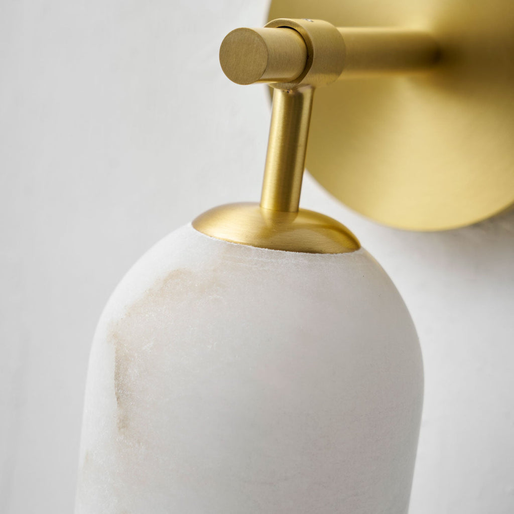 Alabaster Pillar Alabaster Wall Sconce