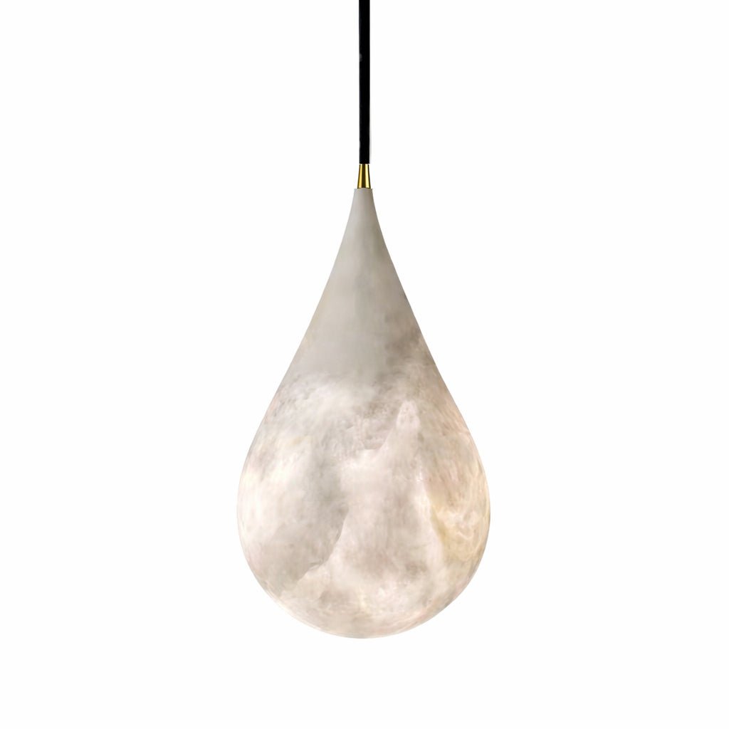Alabaster Raindrop Pendant Light