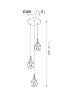 Alabaster Raindrop Pendant Light