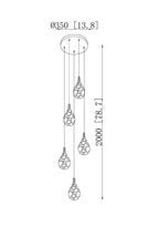 Alabaster Raindrop Pendant Light