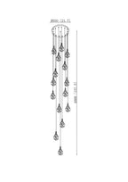 Alabaster Raindrop Pendant Light