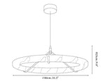 Alabaster Ring Pendant Lamp