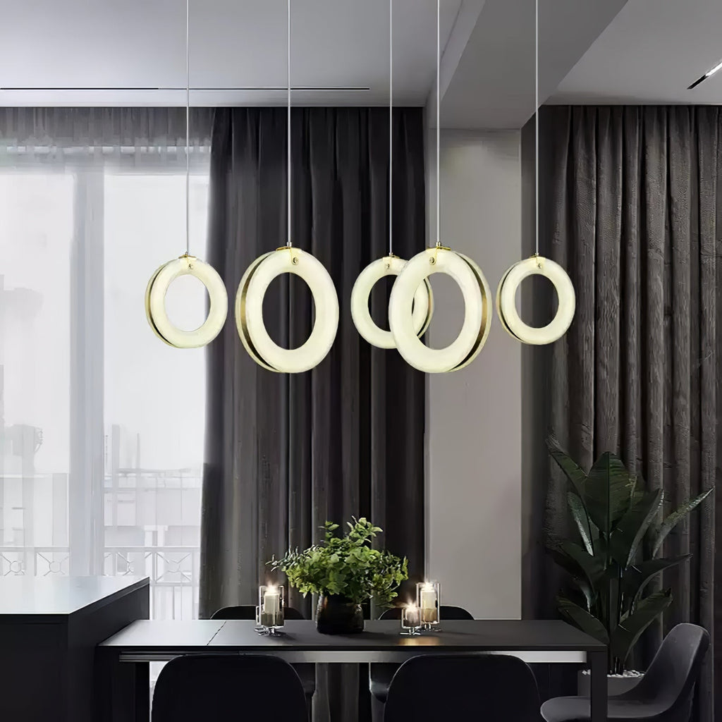 Alabaster Ring Pendant Light