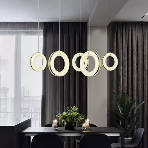 Alabaster Ring Pendant Light