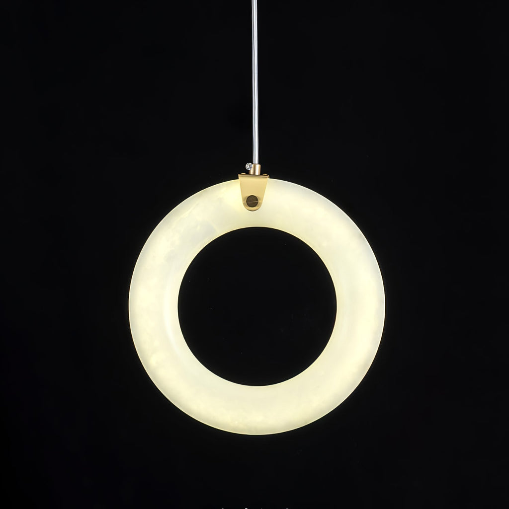Alabaster Ring Pendant Light