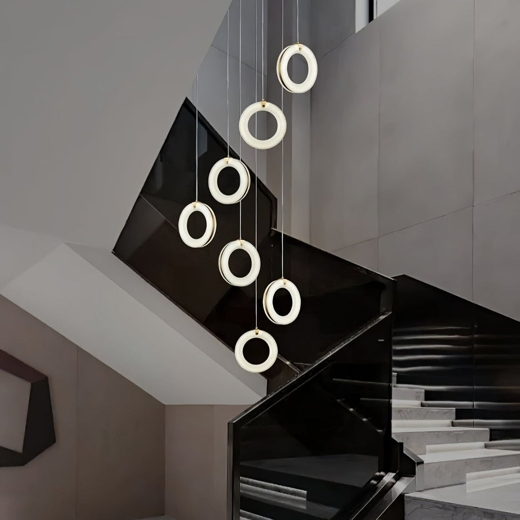 Alabaster Ring Pendant Light