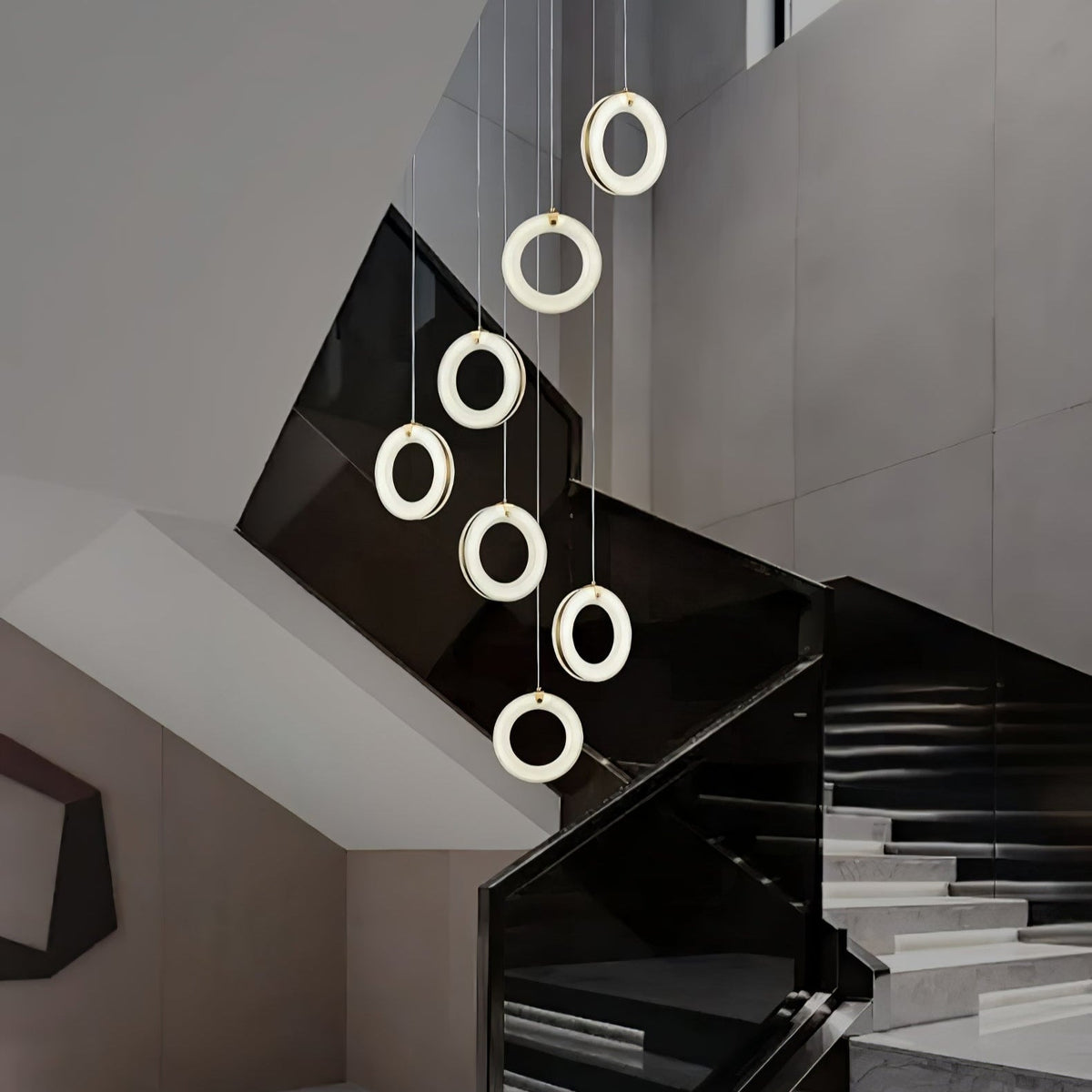Alabaster Ring Pendant Light