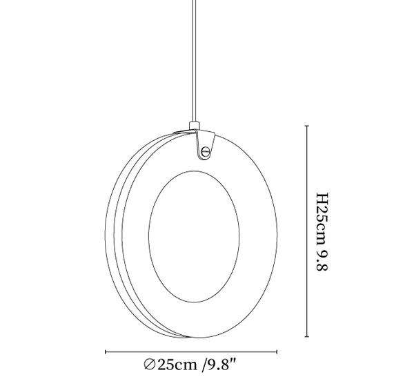 Alabaster Ring Pendant Light