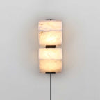 Alabaster Staircase Plug - in Wall Lamp