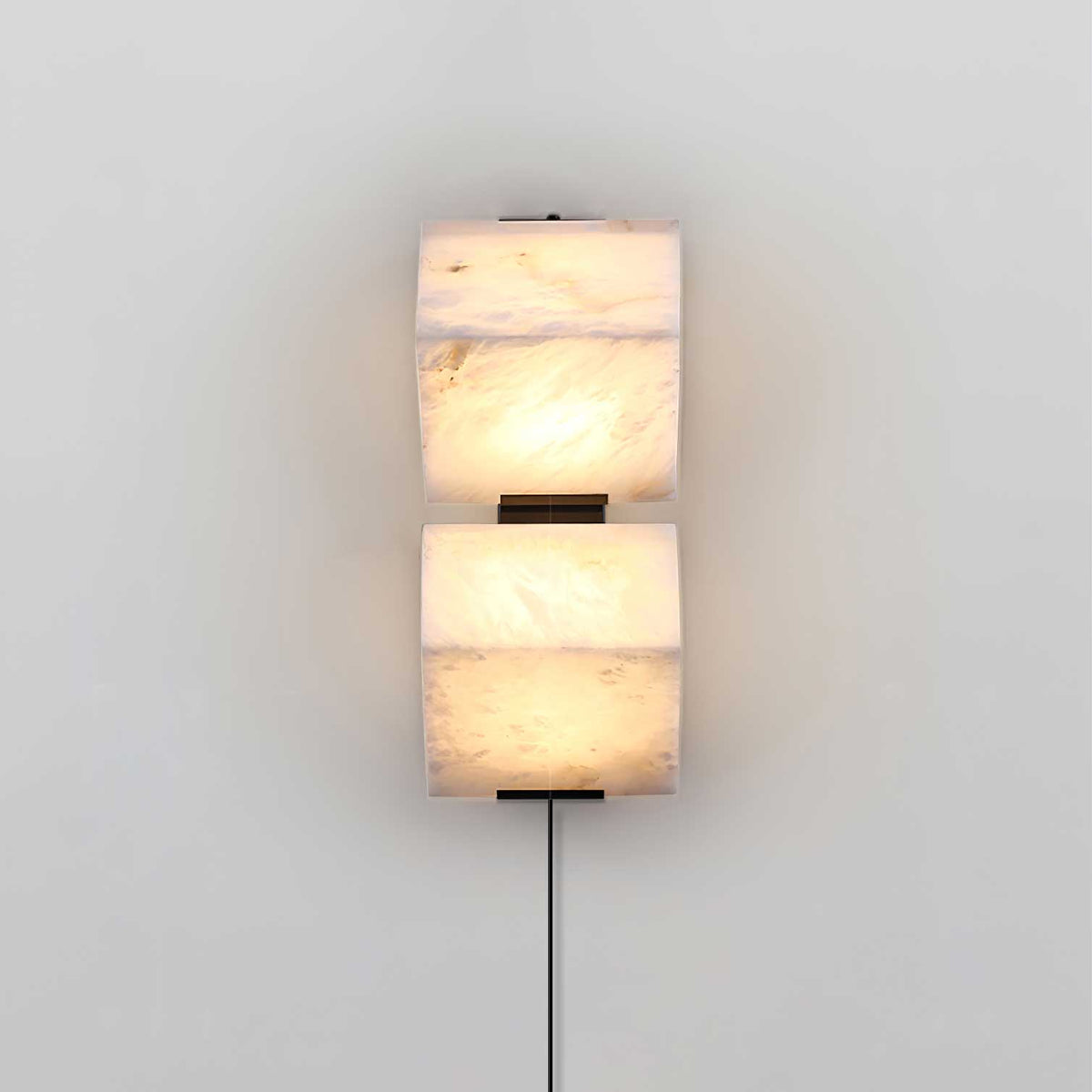 Alabaster Staircase Plug - in Wall Lamp