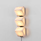 Alabaster Staircase Plug - in Wall Lamp
