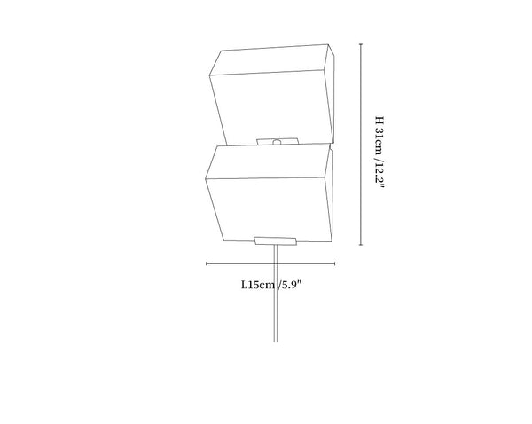 Alabaster Staircase Plug-in Wall Lamp