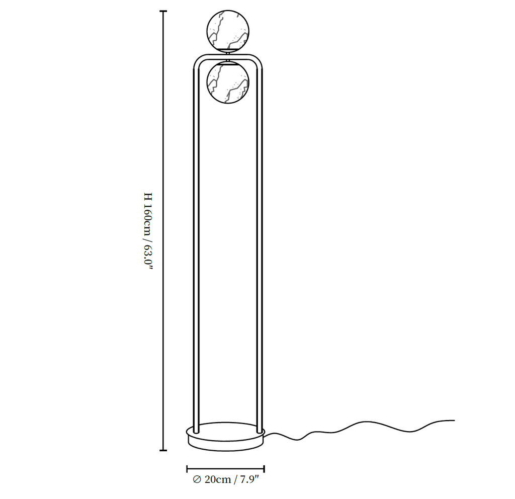 Alabaster Tribeca Floor Lamp