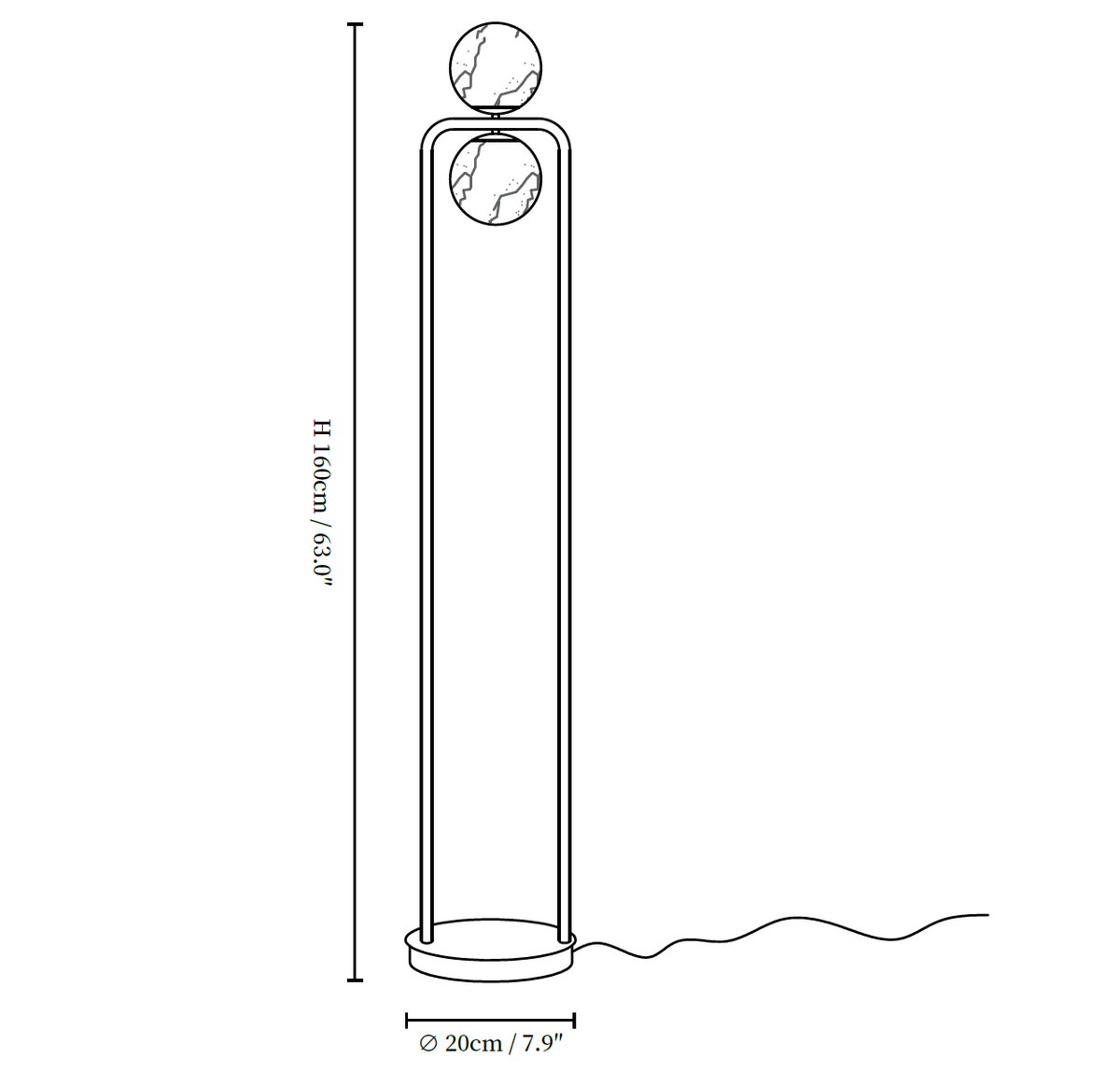Alabaster Tribeca Floor Lamp
