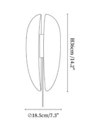Alabaster Veil Plug-in Wall Sconce