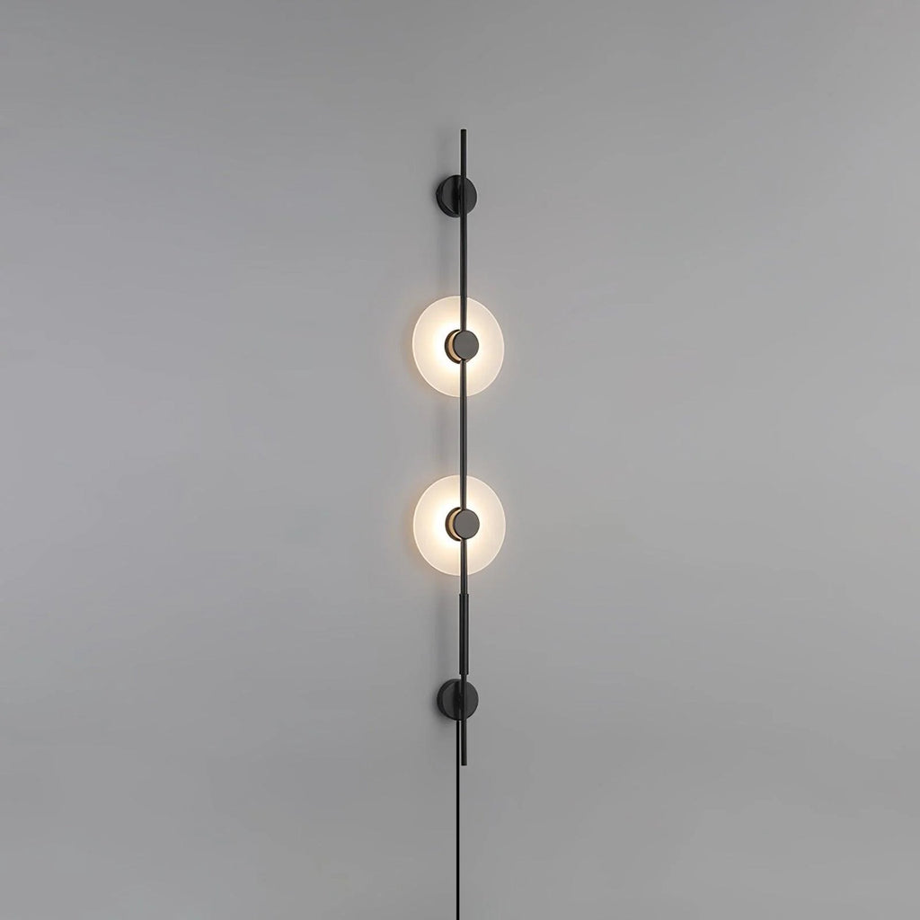 Alabaster Vertical Plug - in Wall Sconce