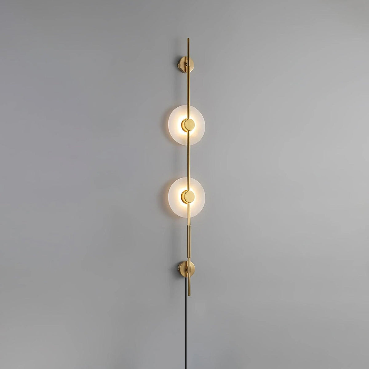 Alabaster Vertical Plug - in Wall Sconce